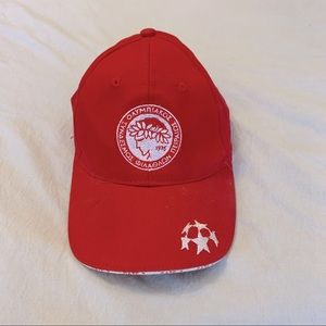 Olympiakos cap “Gate 7”.  Adjustable Strap in the Back.